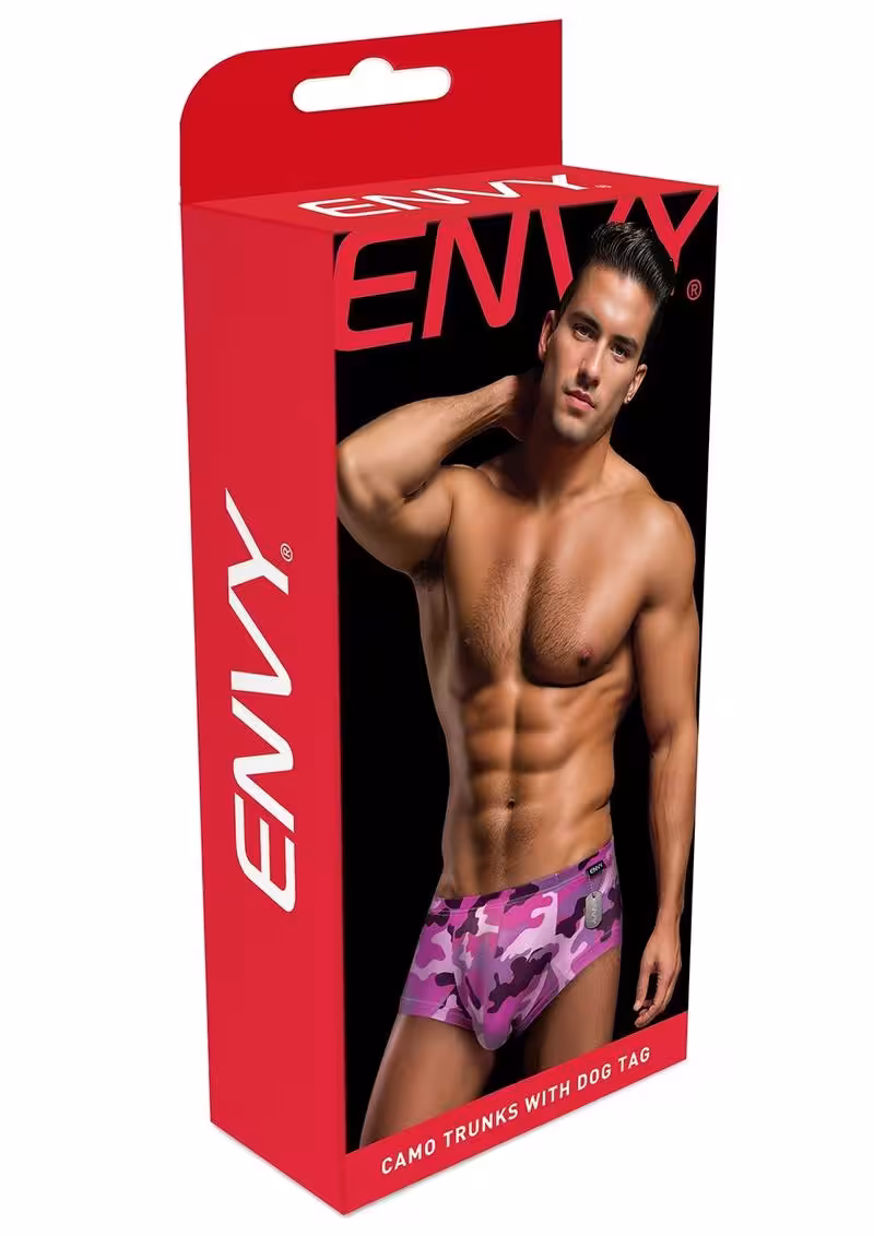 Envy Camo Trunk With Dog Tag Camo Pink ML image 3
