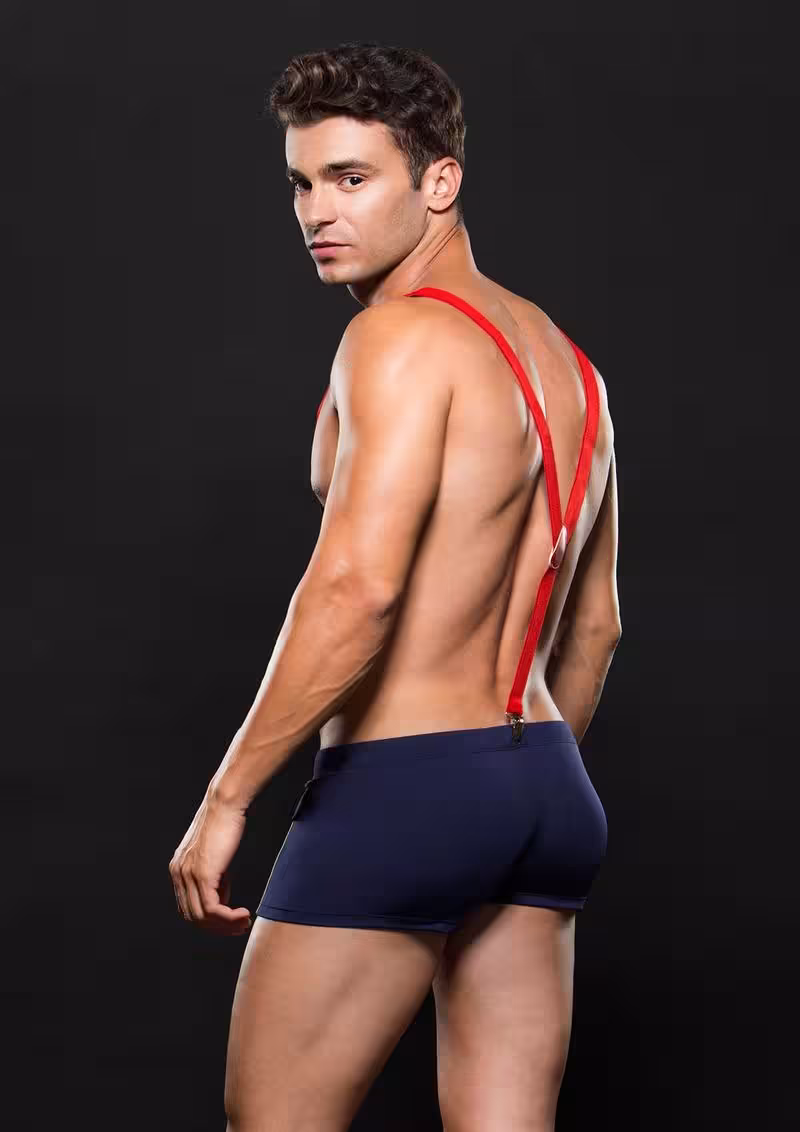 Envy FIREMAN BOTTOM WITH SUSPENDERS 2 PC Multi M/L image 2