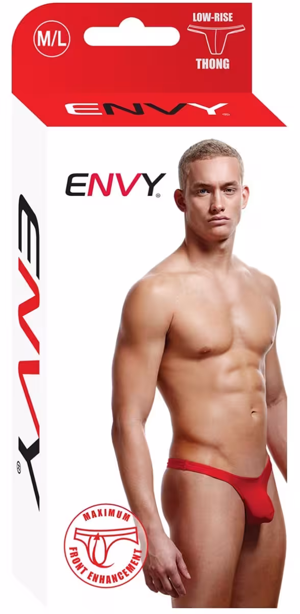 Envy Low Rise Thong Red M/L
