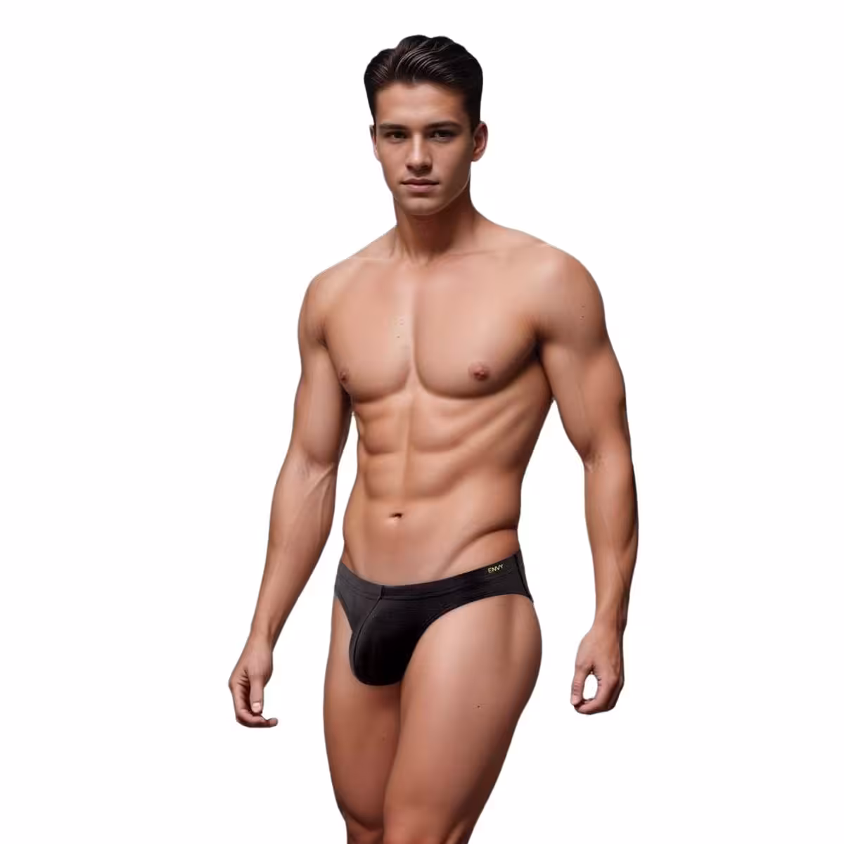 Envy Sexy Slinky Brief-Black-L/Xl image 3