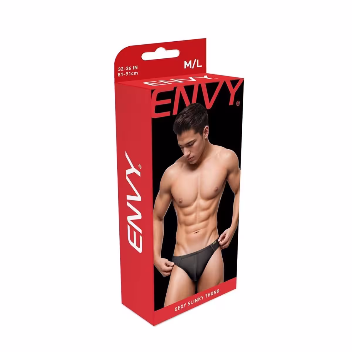 Envy Sexy Slinky Thong-Black-M/L image 3