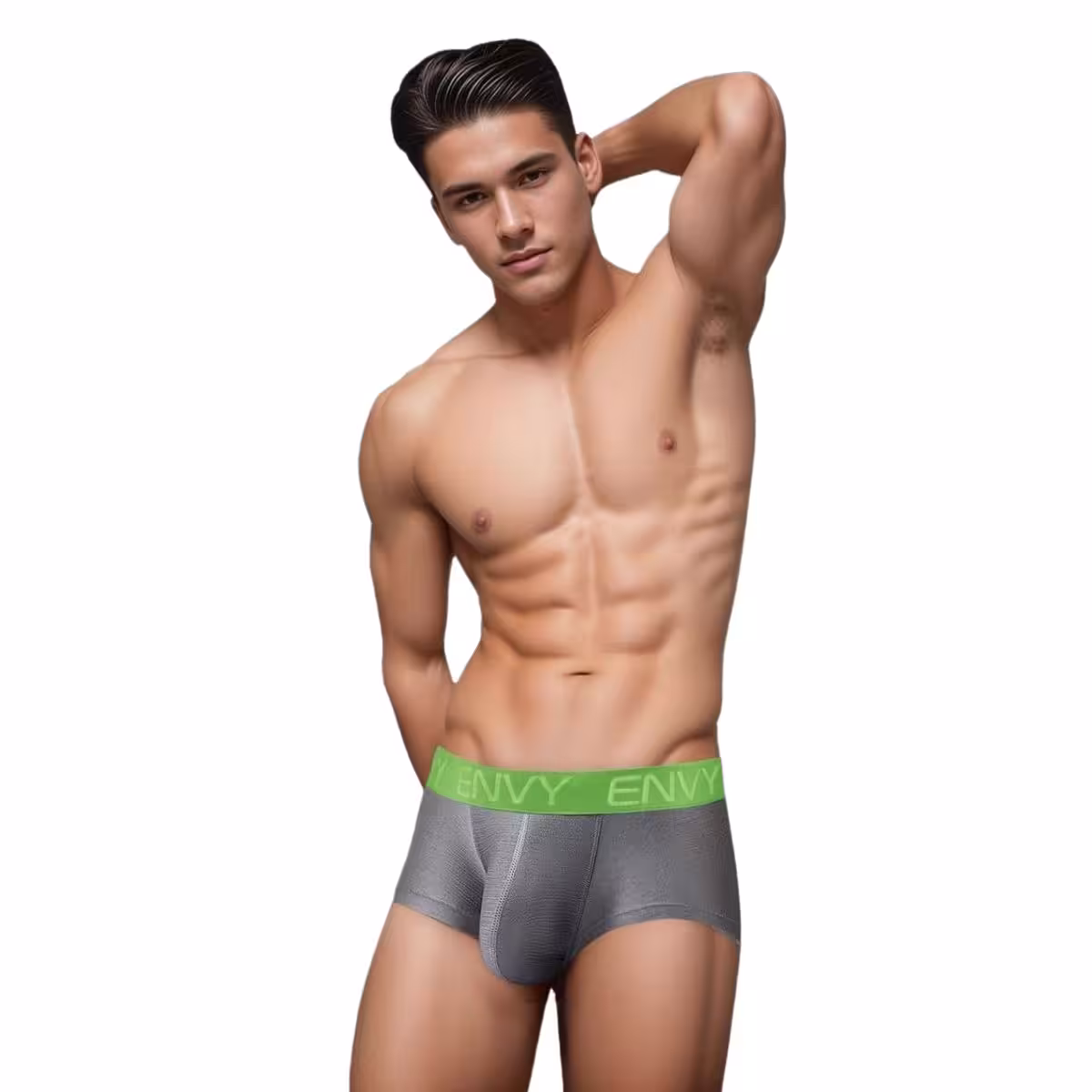 Envy Sexy Slinky Trunk-Grey-M/L