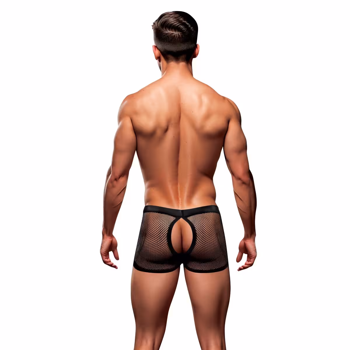 Envy Snap Down Mesh Boxer Brief Black SM image 2