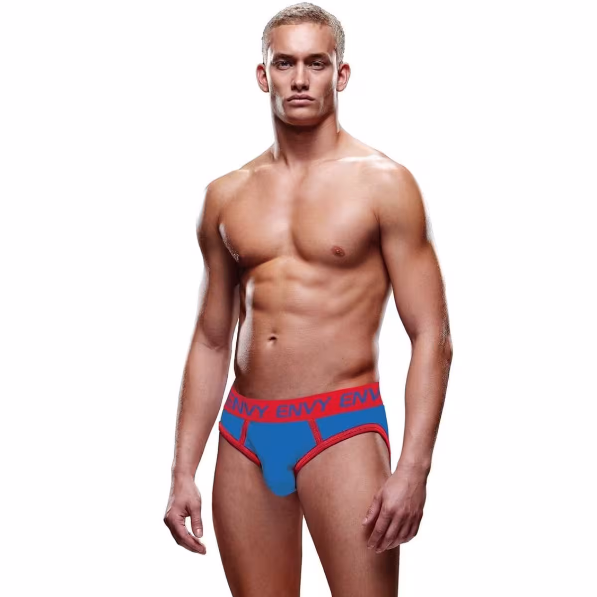 Envy Solid Jock Blue Red LXL – Premium Menswear Brief