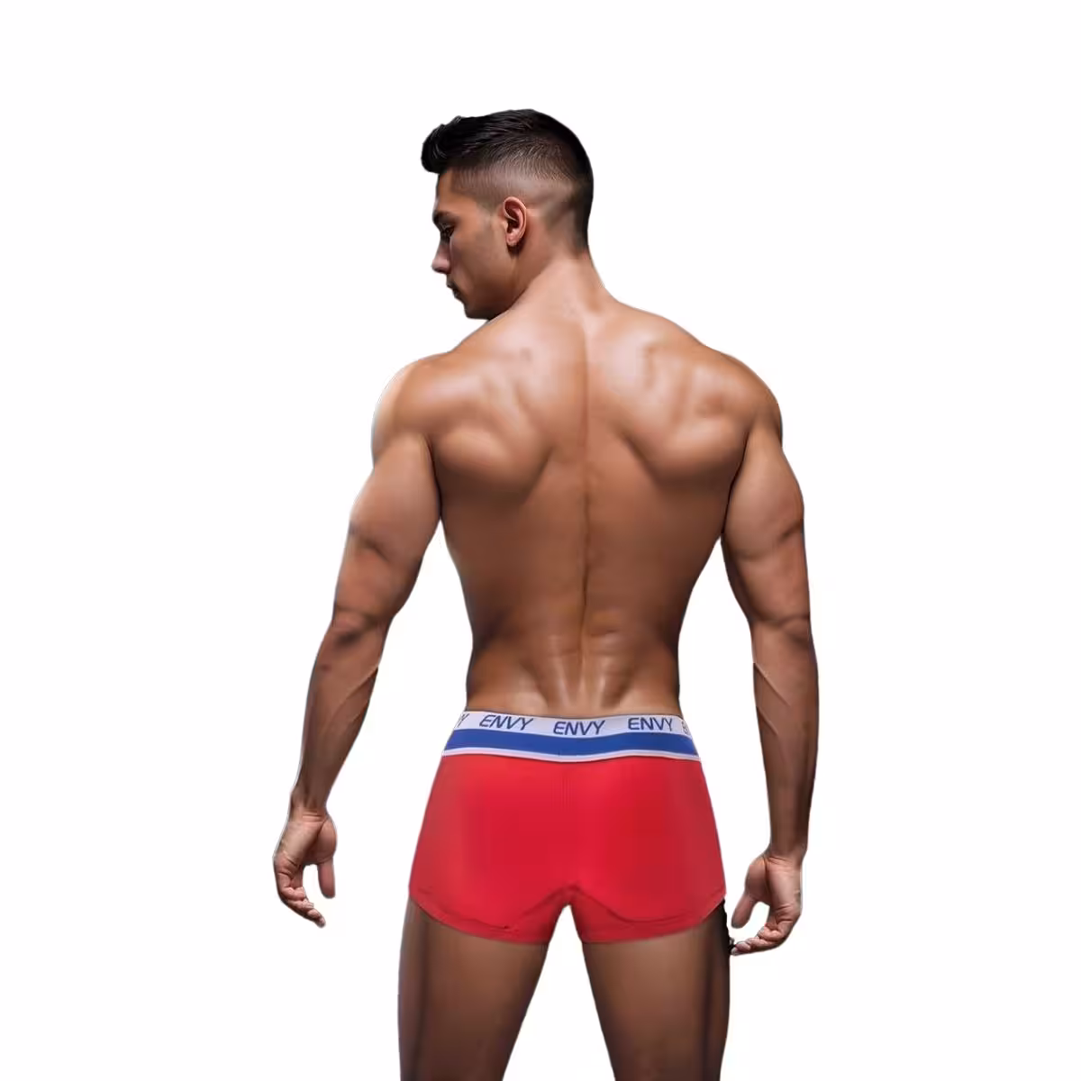 Envy Sporty Lace Up Trunk Red LXL image 2