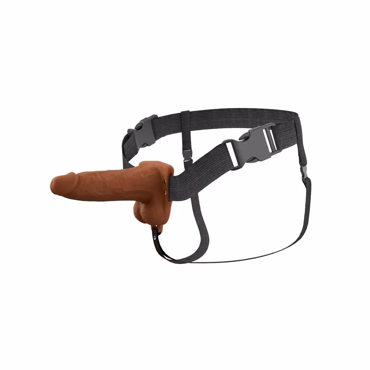 Fantasy X-Tensions Elite Vibrating Strap-On - 6inch Dual Density Silicone Hollow Design image 2