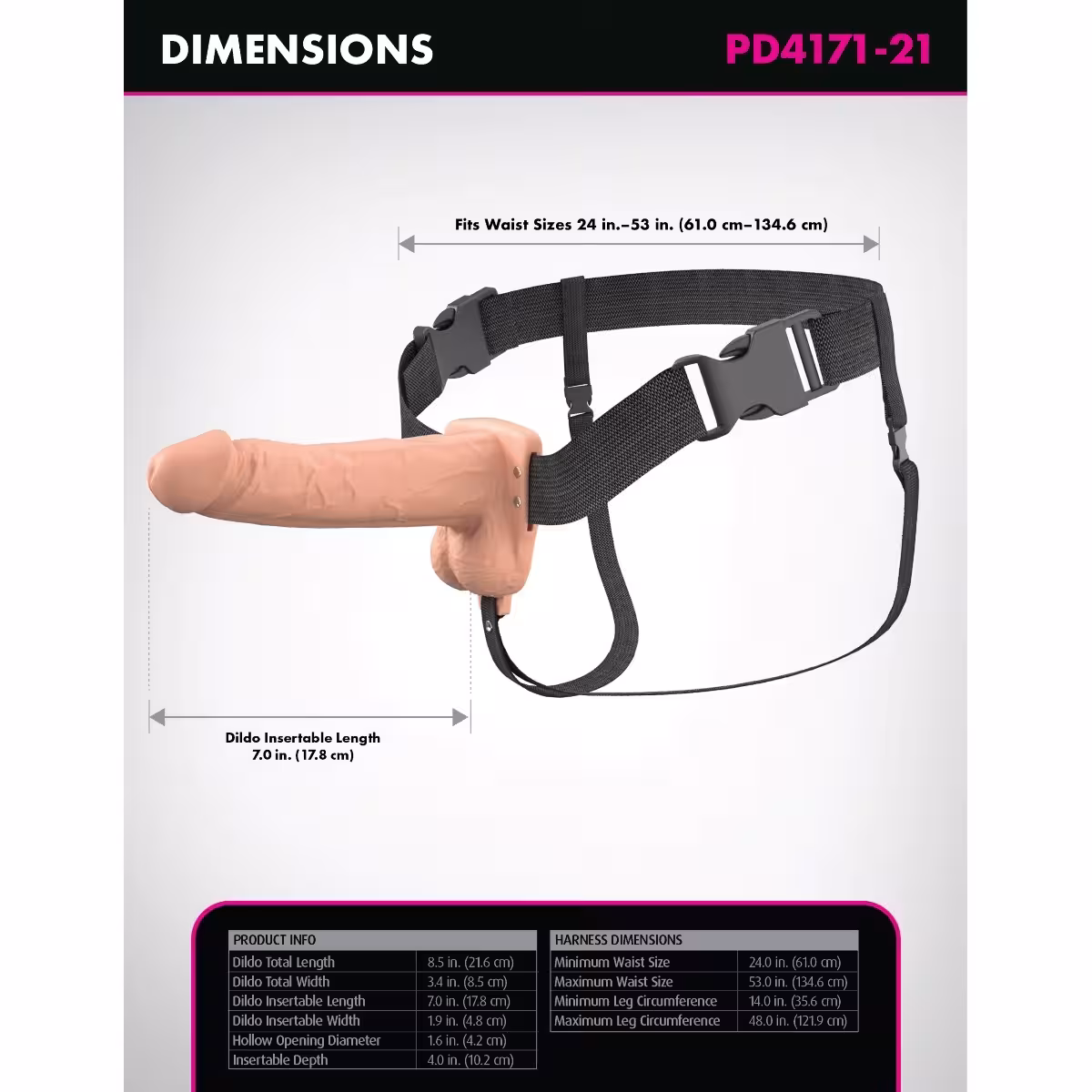 Fantasy X-Tensions Elite Vibrating 7inch Dual Density Silicone Hollow Strap Light image 3