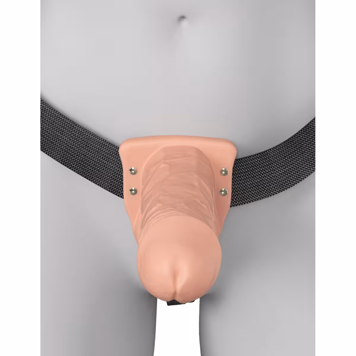 Fantasy X-Tensions Elite Vibrating 7inch Dual Density Silicone Hollow Strap Light image 5