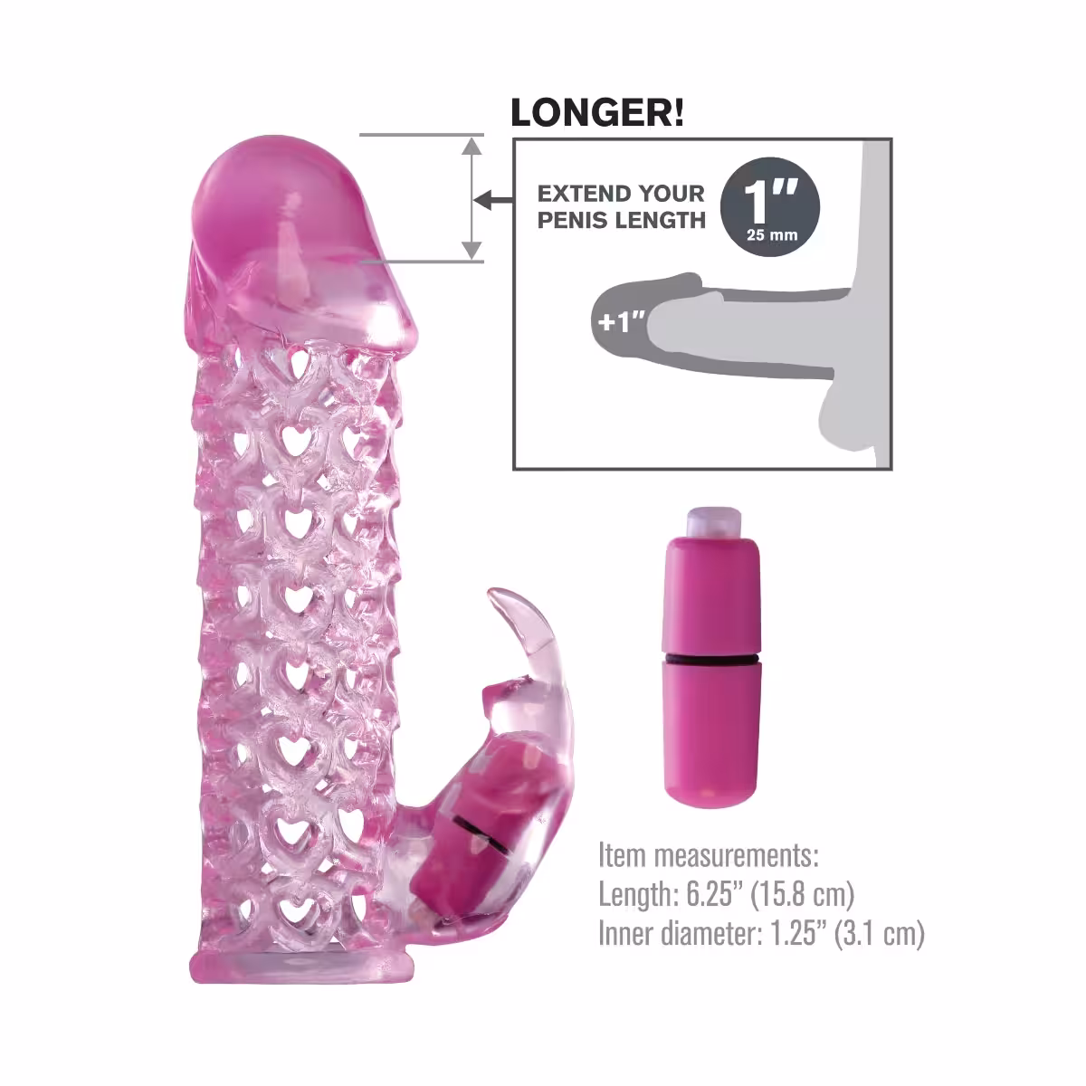 Fantasy X-tensions Vibrating Couples Cage - Pink image 3