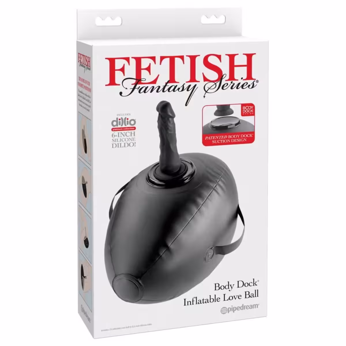Fetish Fantasy Series Body Dock Inflatable Love Ball Black image 2