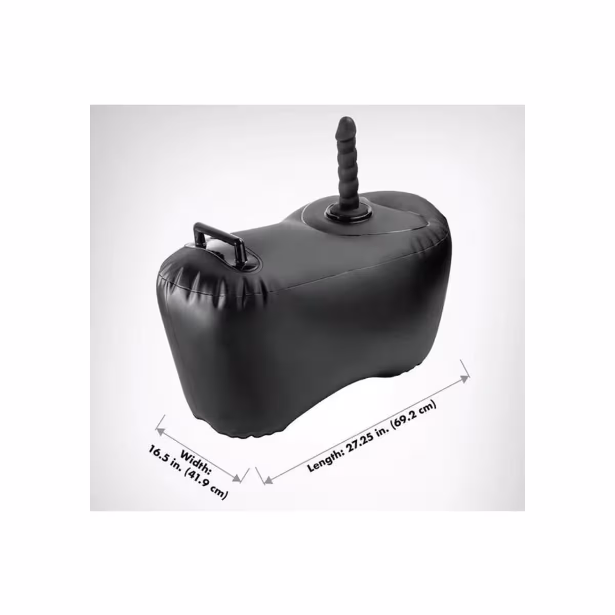 Fetish Fantasy Series Body Dock Inflatable Love Seat Black image 3