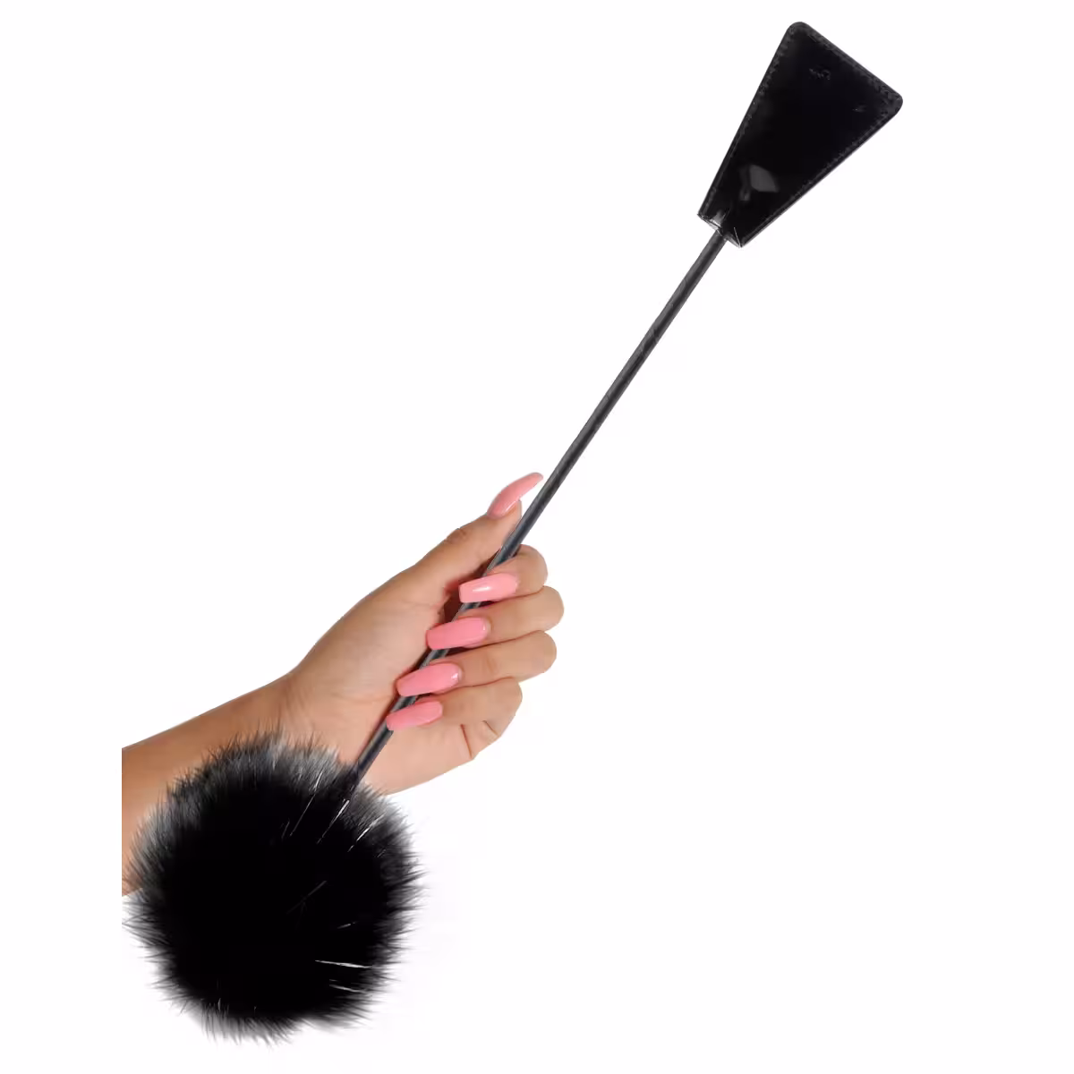 Fetish Fantasy Series Limited Edition Feather Crop - Black image 2