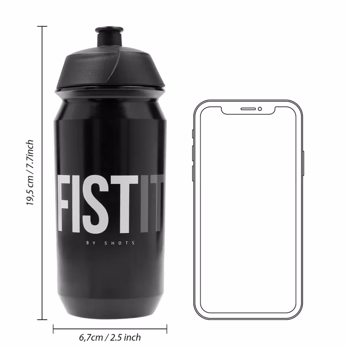 FIST IT Powder Lube Travel Bottle 500 ml image 3