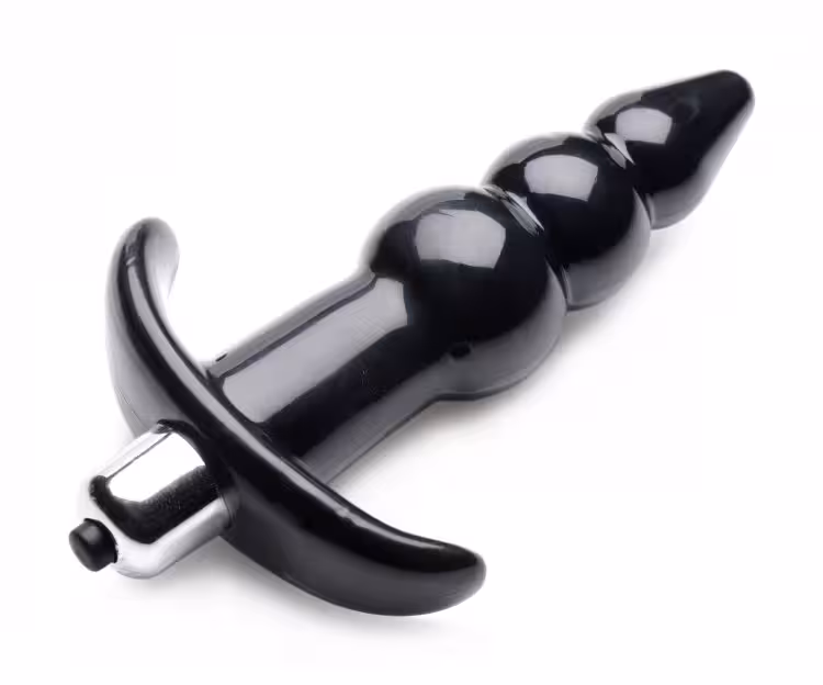 Frisky Bubbling Noir Ribbed Anal Plug image 4