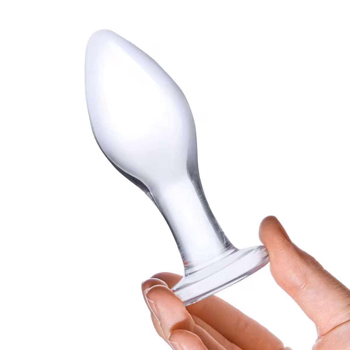 Glas 4inch Butt Plug Clear image 4
