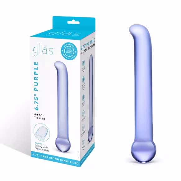 Glas 6.75inch G Spot Tickler Purple image 2
