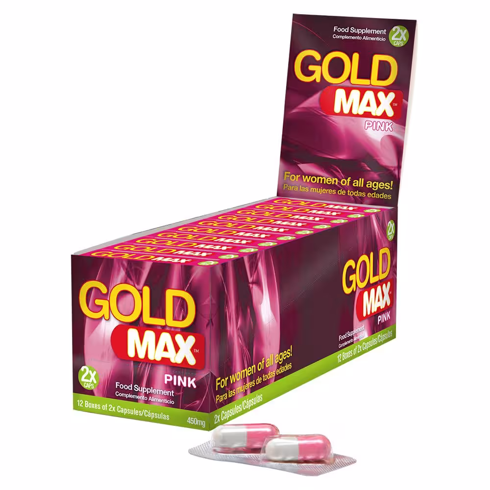 GoldMAX Libido Supplement 2 Pack For Women Pink 450mg image 2