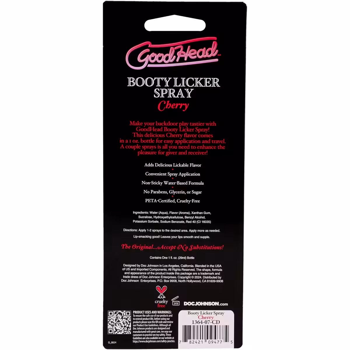 GoodHead Booty Licker Spray Cherry 1oz – Enhance Intimate Play with Delightful Flavor image 5