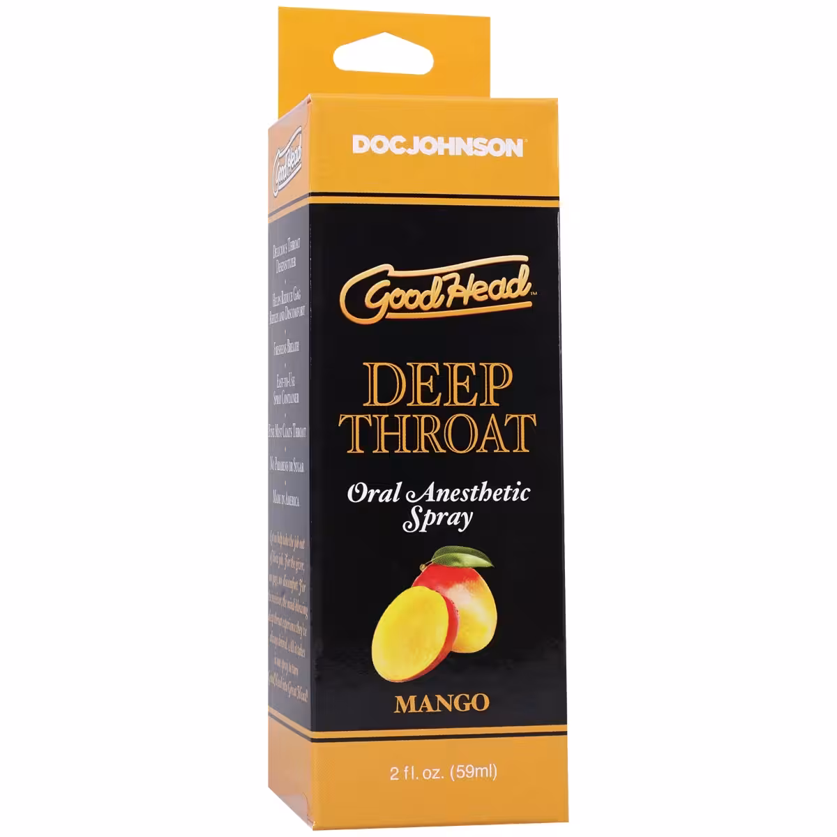 GoodHead Deep Throat Spray Mango 2oz – Enhance Intimacy with Discreet, Gentle Numbing image 2