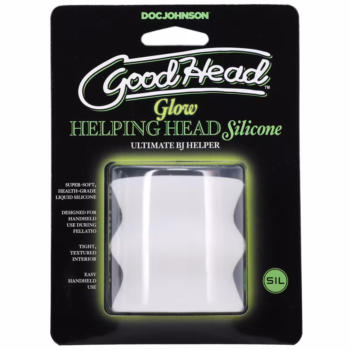 GoodHead Glow Helping Head Silicone Stroker image 2