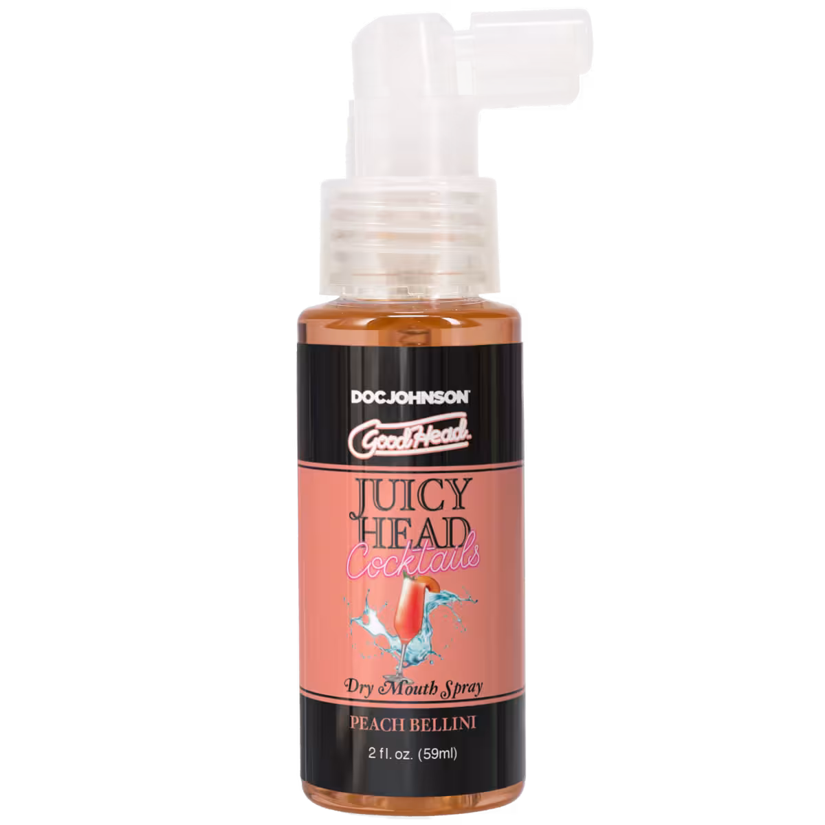 GoodHead Juicy Head Cocktails Dry Mouth Spray Peach Bellini 2 oz. image 3