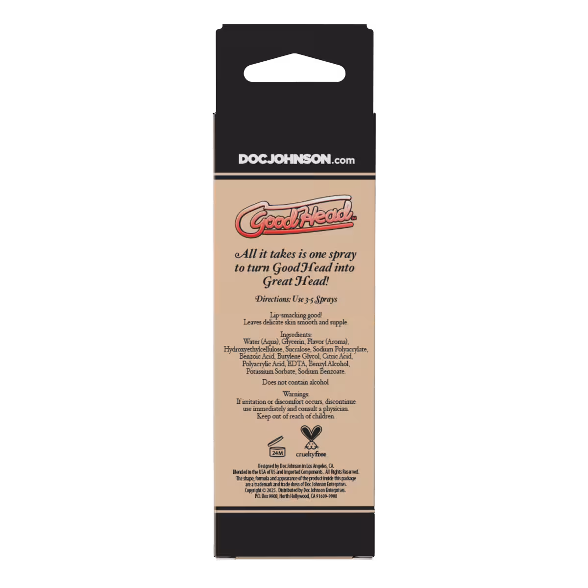 GoodHead Juicy Head Cocktails Dry Mouth Spray – Strawberries & Champagne image 2