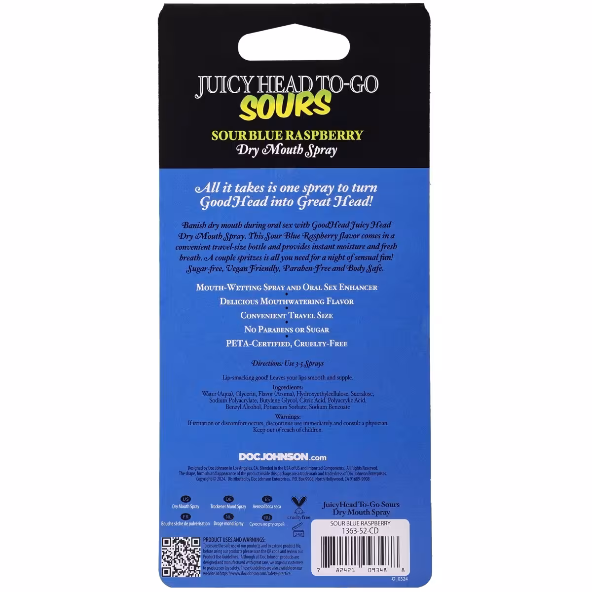 GoodHead Juicy Head Dry Mouth Spray – Sour Blue Raspberry image 2