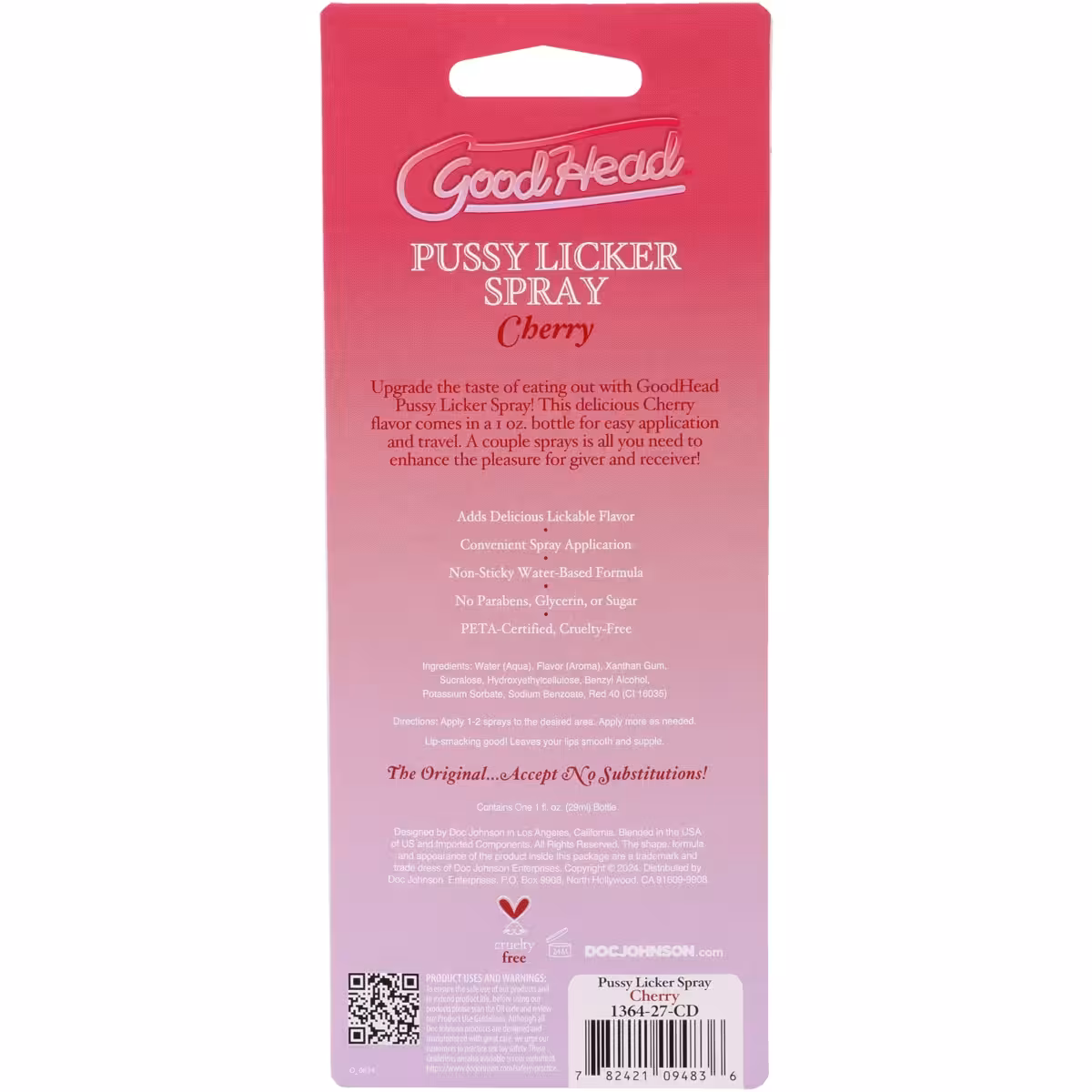 GoodHead Pussy Licker Spray Cherry 1oz – Enhance Intimate Moments image 5