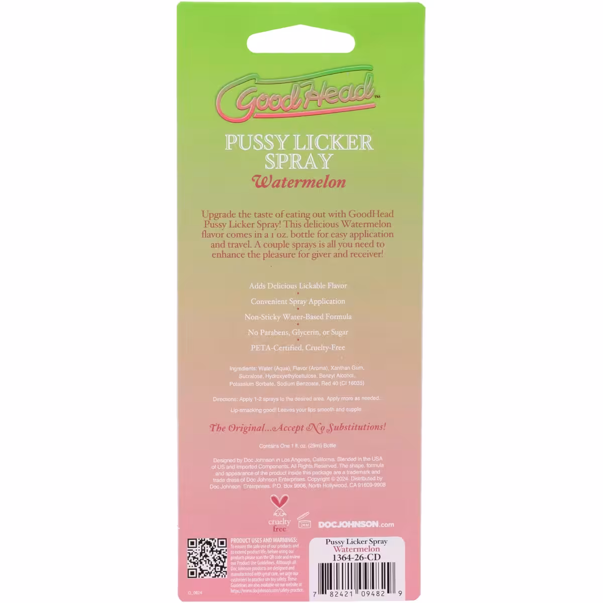 GoodHead Pussy Licker Spray Watermelon 1oz – Enhance Intimate Moments image 5