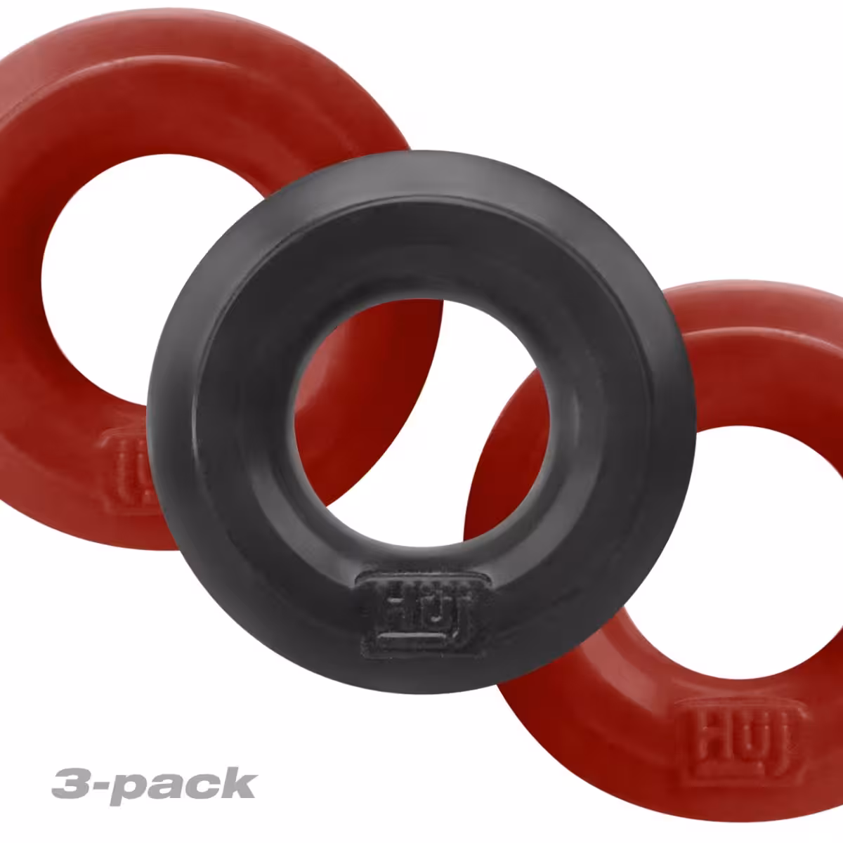 Huj3 C-Ring 3-Pack Cherry / Tar Ice
