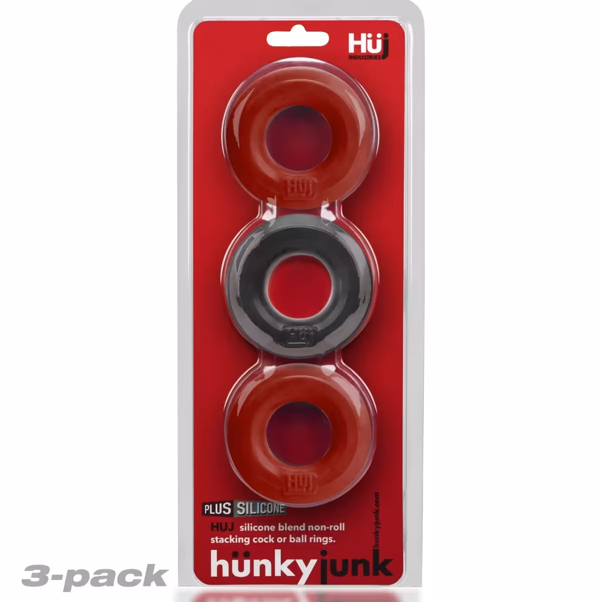 Huj3 C-Ring 3-Pack Cherry / Tar Ice image 2