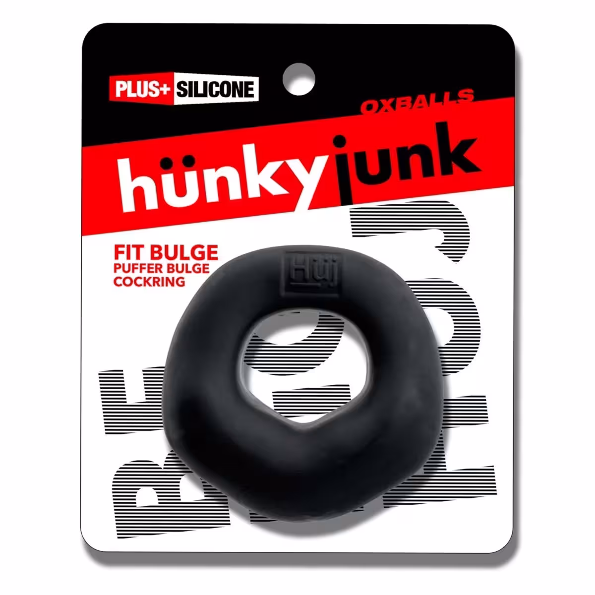 Oxballs Fit Bulge Hung Style Cockring Black image 2