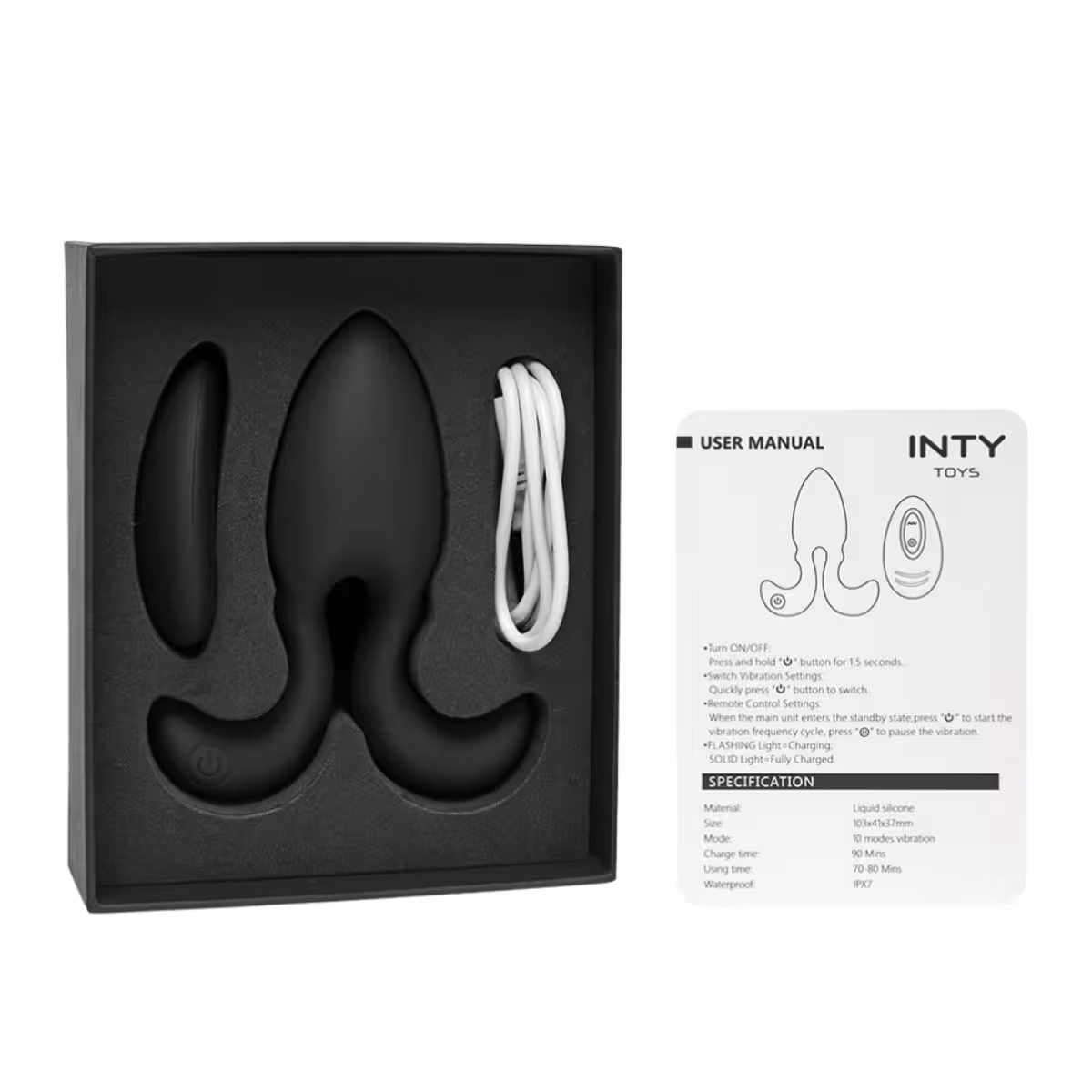 INTY Toys Blade Vibrating Anal Plug – Premium Anal Stimulator with Remote Control image 3