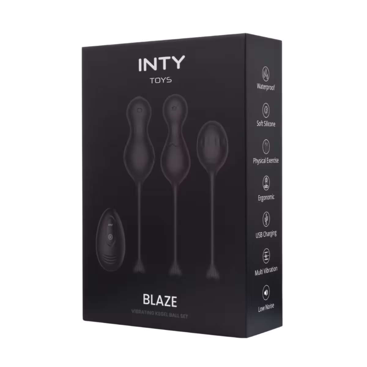 INTY Toys Blaze Vibrating Kegel Ball Set – Premium Pelvic Floor Wellness image 2