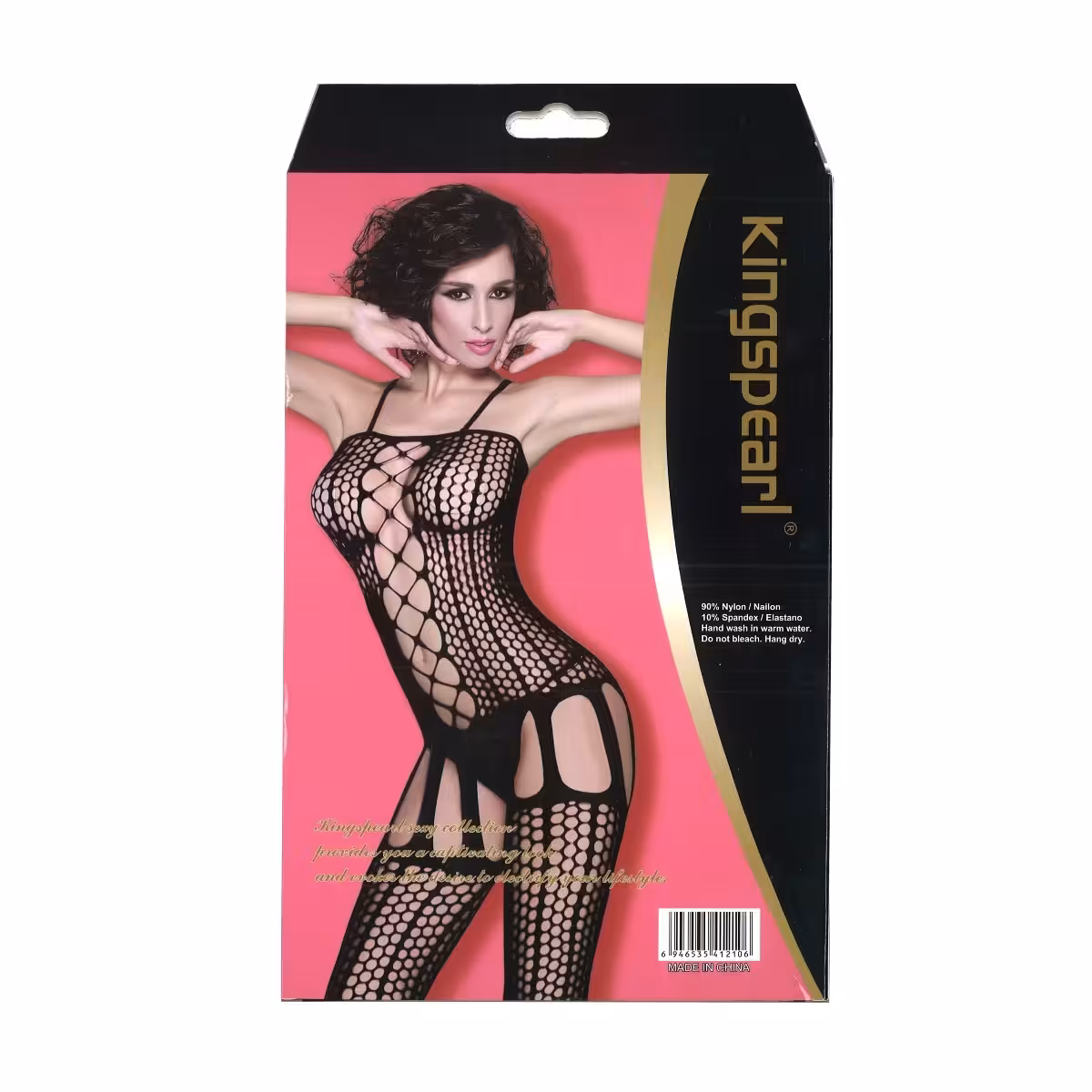 Kingspearl Full Bodystocking With Attached Garter Stockings image 3
