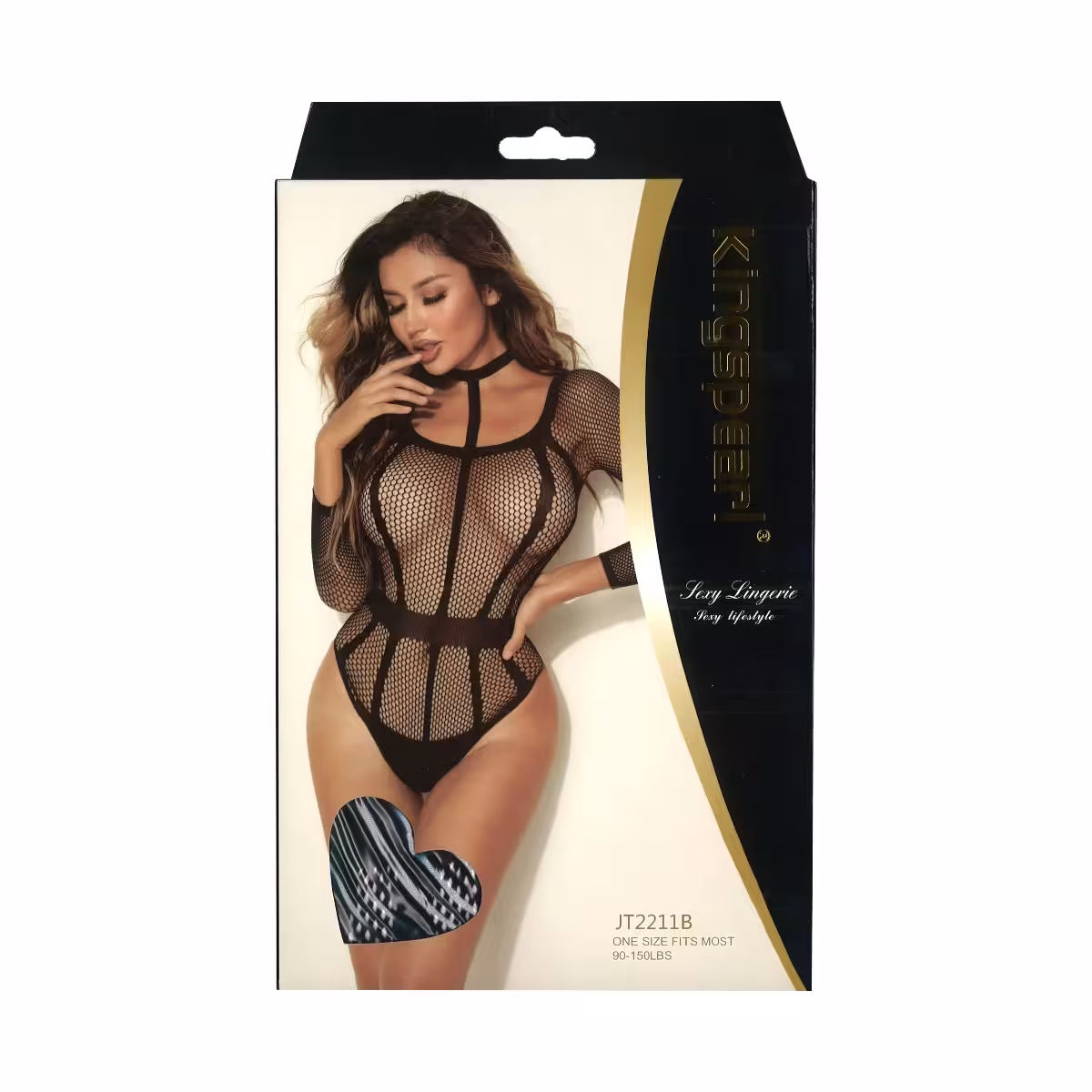 Kingspearl Longsleeve Body Corset Detail With Choker image 3