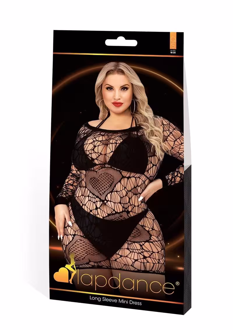 Long Sleeve Mini Dress Black Q – Bold Elegance for Every Occasion image 2