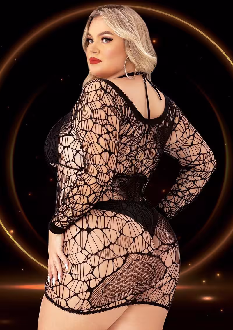 Long Sleeve Mini Dress Black Q – Bold Elegance for Every Occasion image 3
