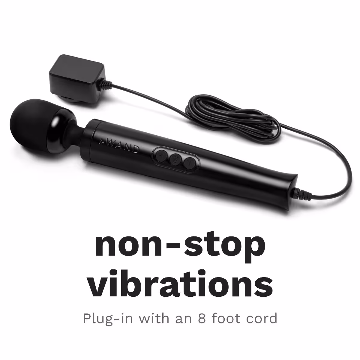 Le Wand Diecast Plug-In Massager Black image 4