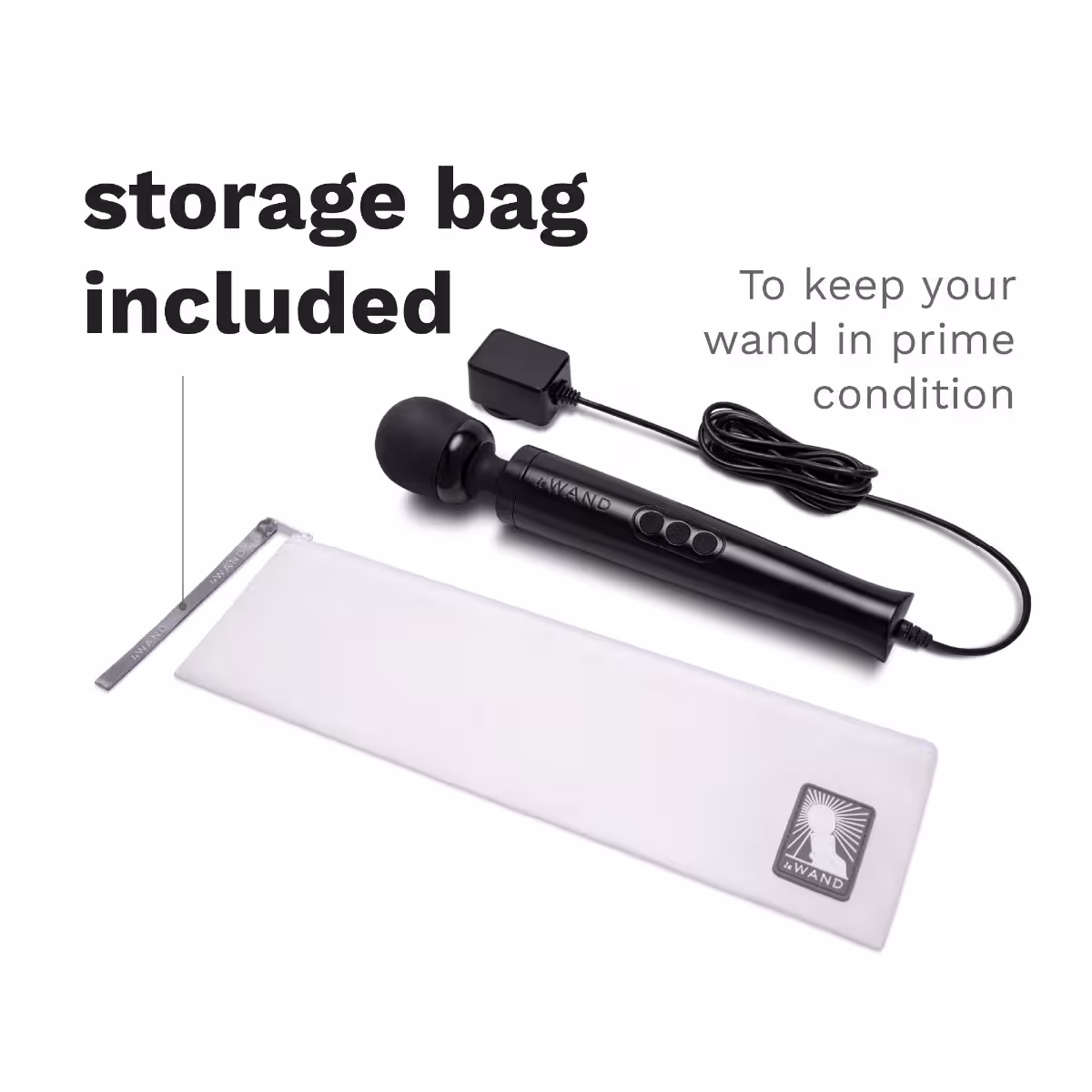 Le Wand Diecast Plug-In Massager Black image 5