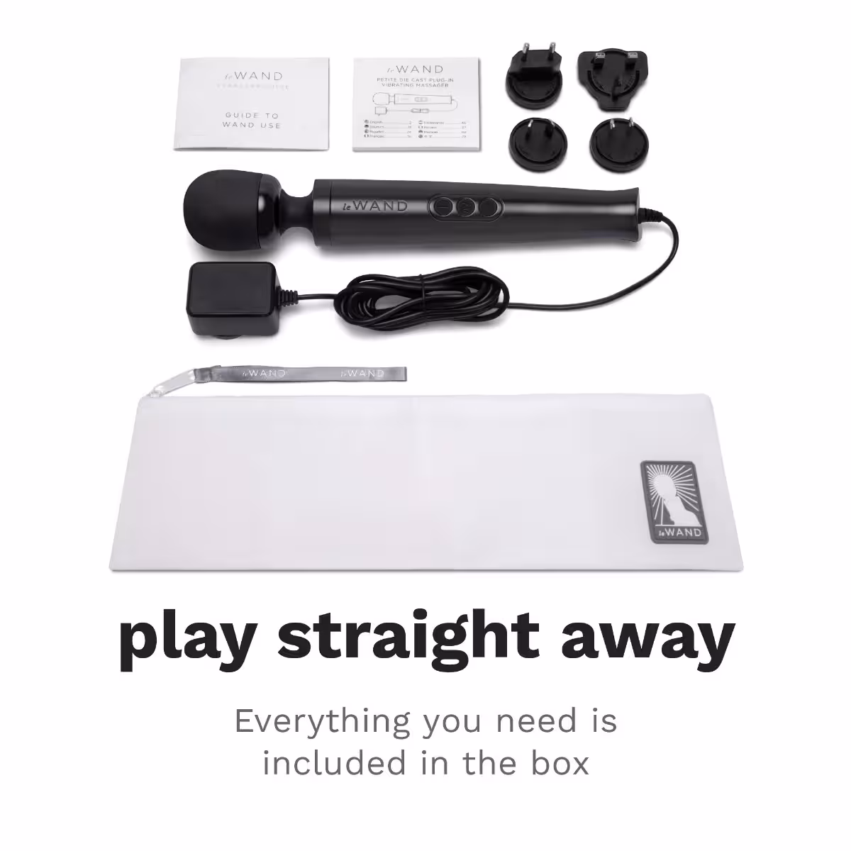 Le Wand Diecast Plug-In Massager Black image 8