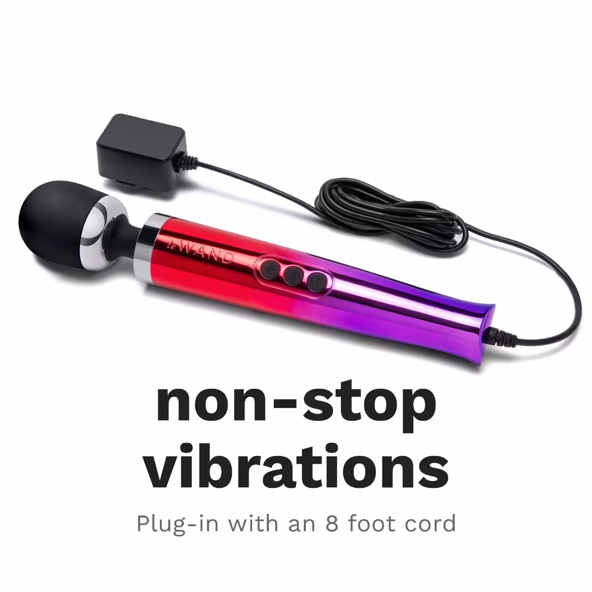 Le Wand Diecast Plug In Vibrating Wand Massager Ombre image 4
