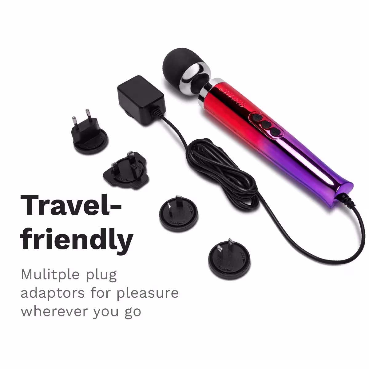 Le Wand Diecast Plug In Vibrating Wand Massager Ombre image 6
