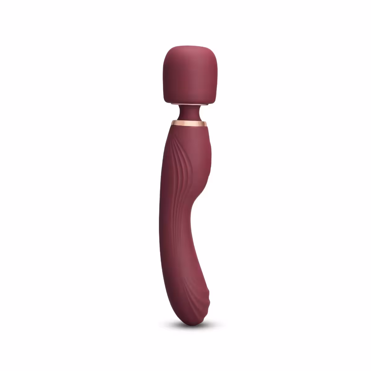 Le Wand Flat Top Fusion G Double Ended Petite Wand Vibrator Wine Red image 2