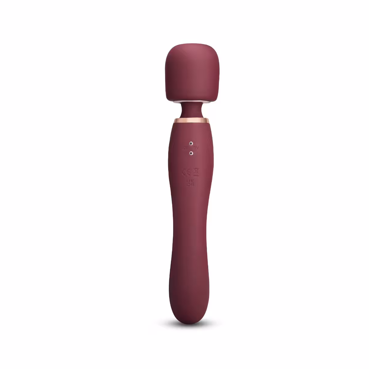 Le Wand Flat Top Fusion G Double Ended Petite Wand Vibrator Wine Red image 3