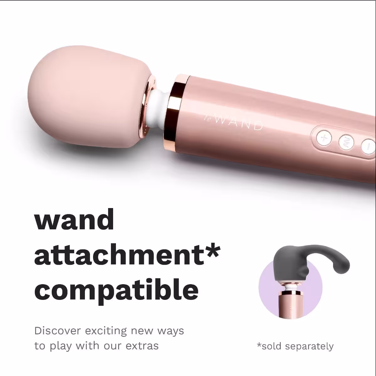 Le Wand Plugin Massager Wand Rose Gold image 7