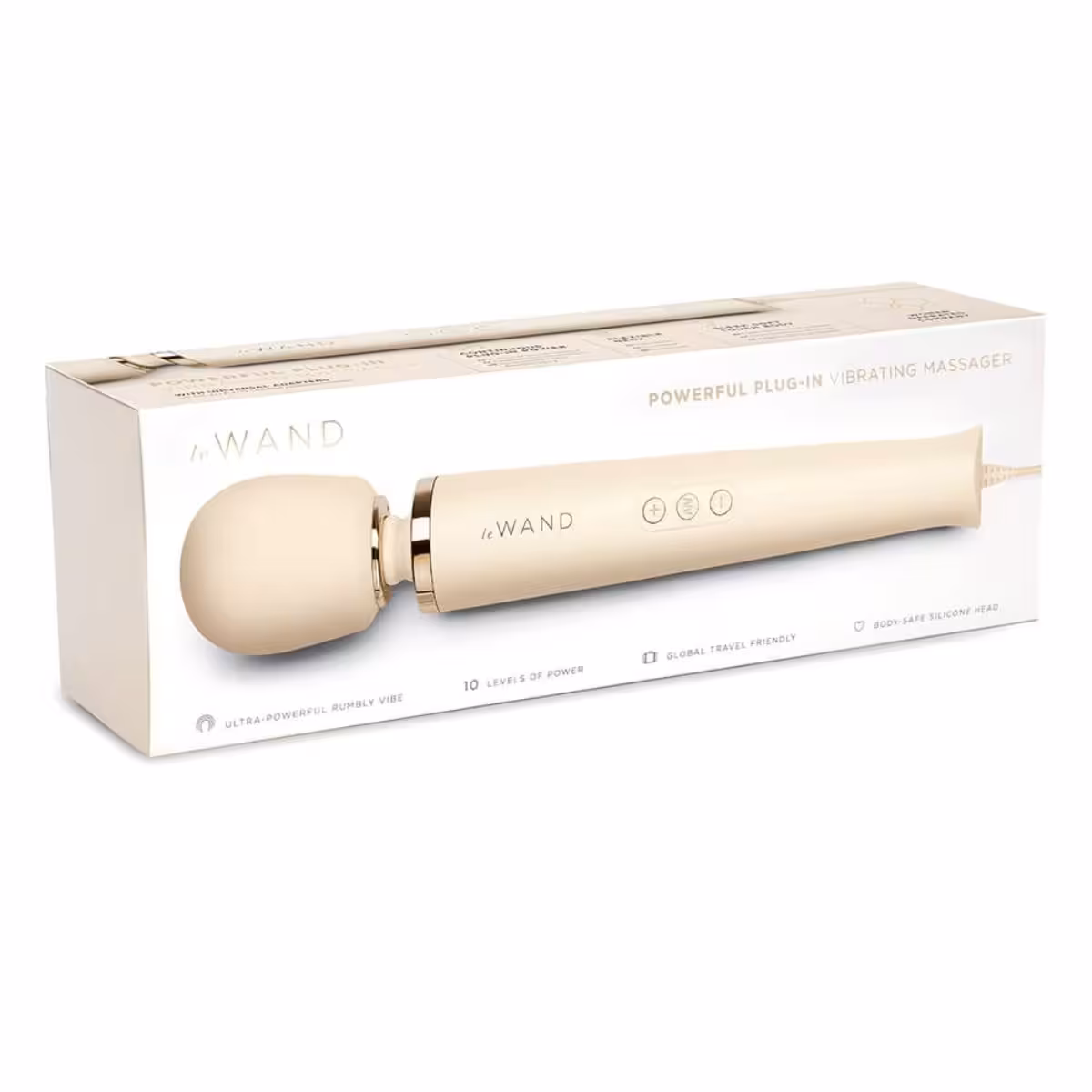 Le Wand Powerful Plug In Vibrating Massager Cream image 2