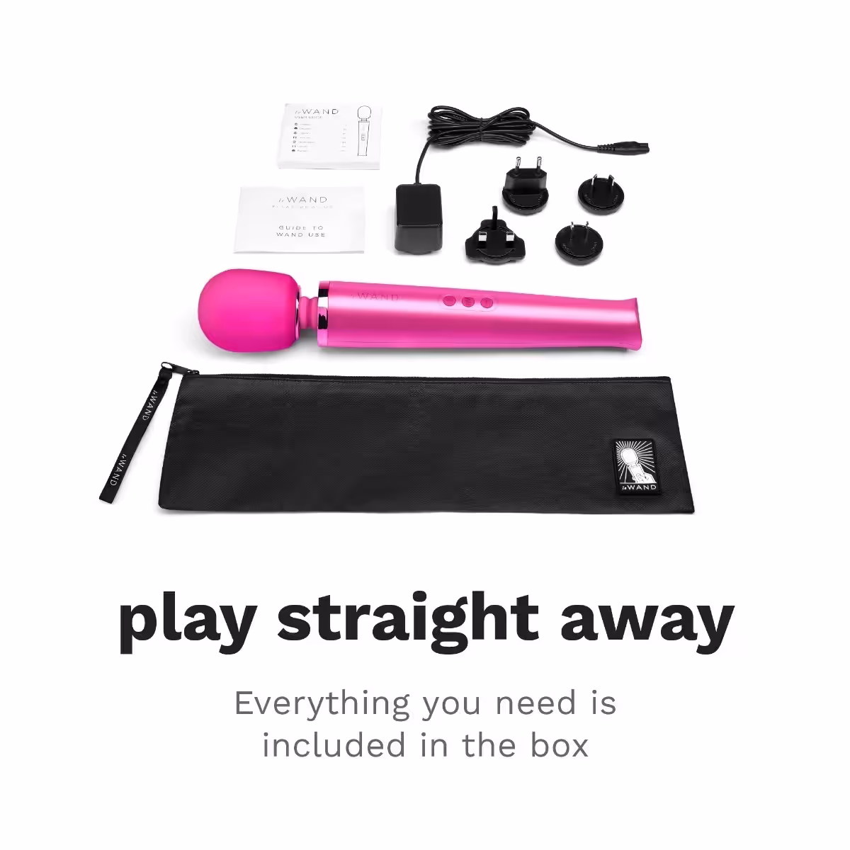 Le Wand Rechargeable Vibrating Massager Magenta image 3