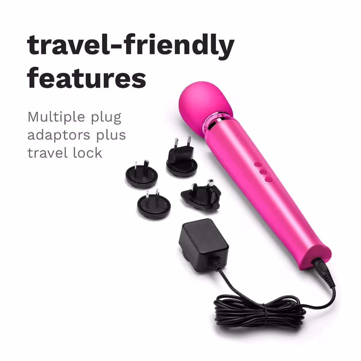 Le Wand Rechargeable Vibrating Massager Magenta image 4