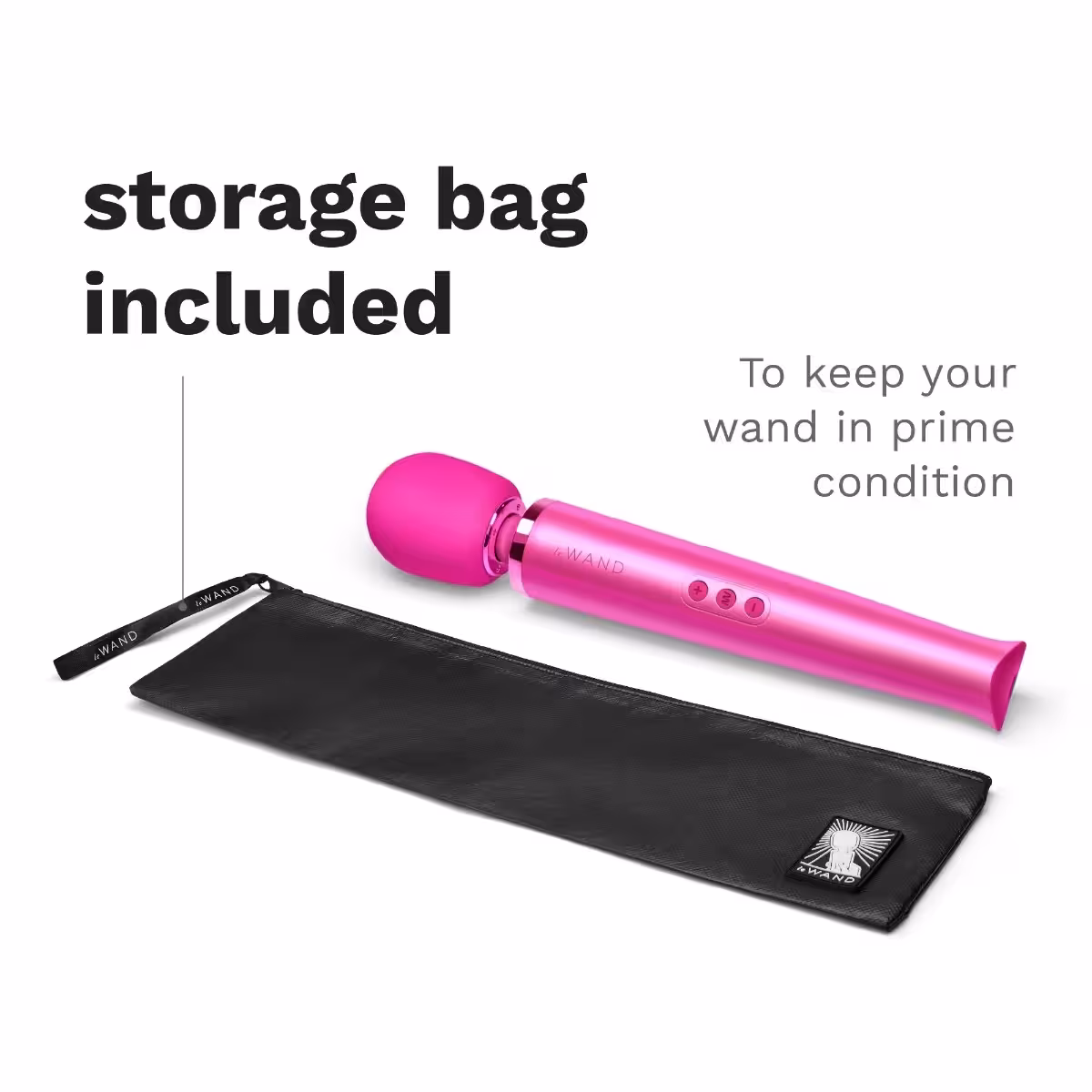 Le Wand Rechargeable Vibrating Massager Magenta image 5